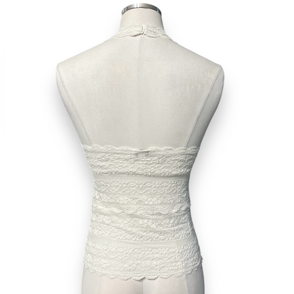 COSABELLA Ivory Lace Halter Camisole - Picture 3 of 8